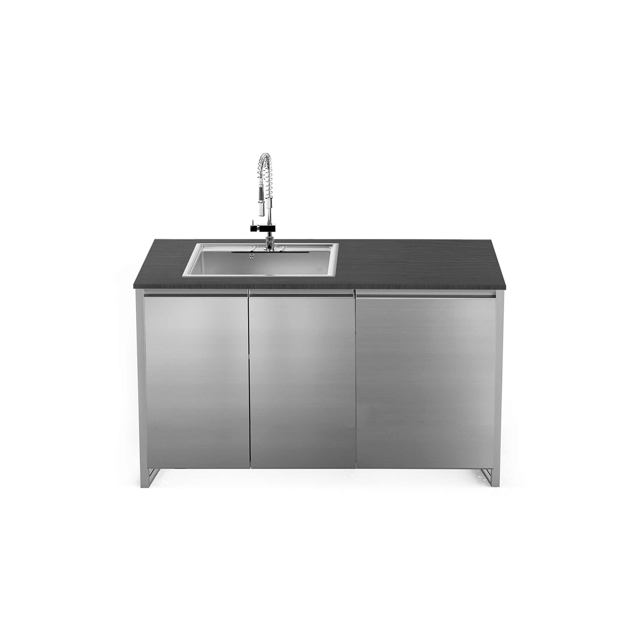 ΚΟΥΖΙΝΑ ΕΞΩΤΕΡΙΚΗΣ ΧΡΗΣΗΣ STEEL GEA BALDO16080-QL-NA-SS | ΝΕΡΟΧΥΤΗΣ 75εκ.